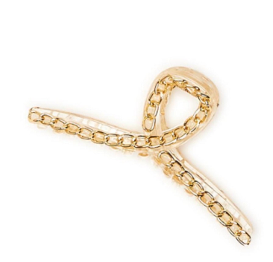 Accessories TWO'S COMPANY | Two'S Company Chain Loop Claw Clip, Clear