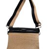 Accessories Think Royln | Think Royln Yacht Bum Bag 2.0, Dune Raffia/Pearl Black