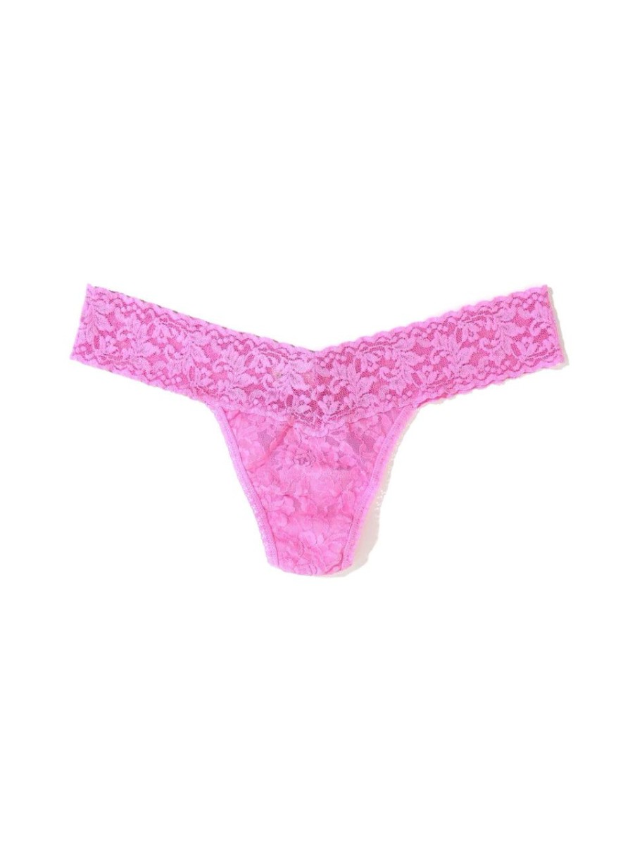 Accessories HANKY PANKY | Hanky Panky Sig Lace Lowrise Thong, Drifting Horizon Pink