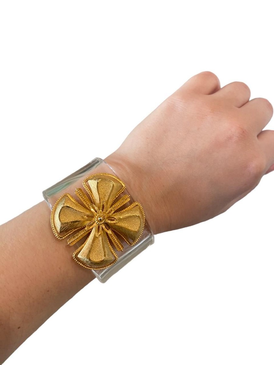 Jewelry Suzanne Early Designs | Suzanne Early Designs Cuff, Four Petal Flower