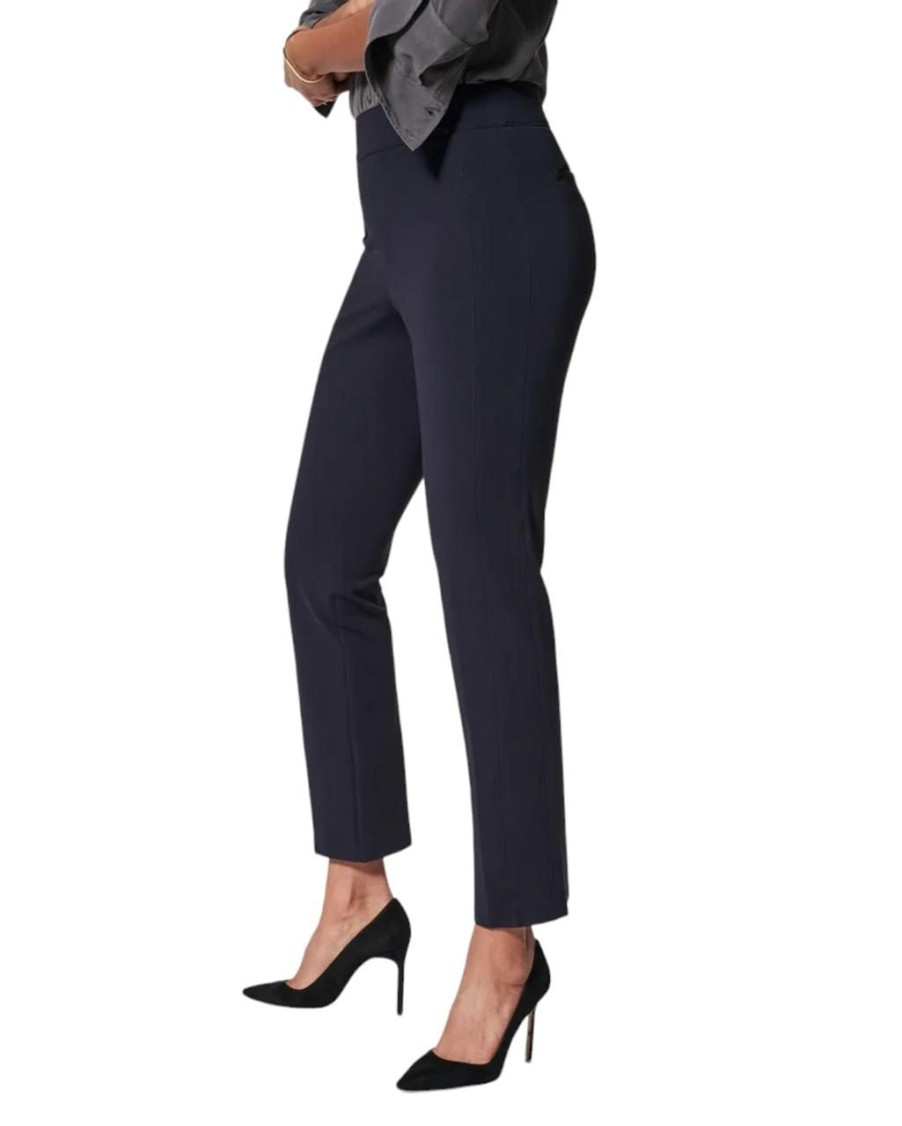 Clothing SPANX | Spanx The Perfect Pant Slim Straight, Navy