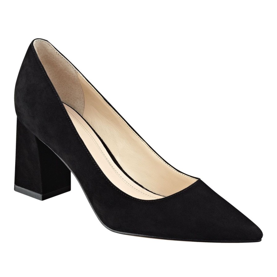 Shoes MARC FISHER | Zala Block Heel - Black Suede