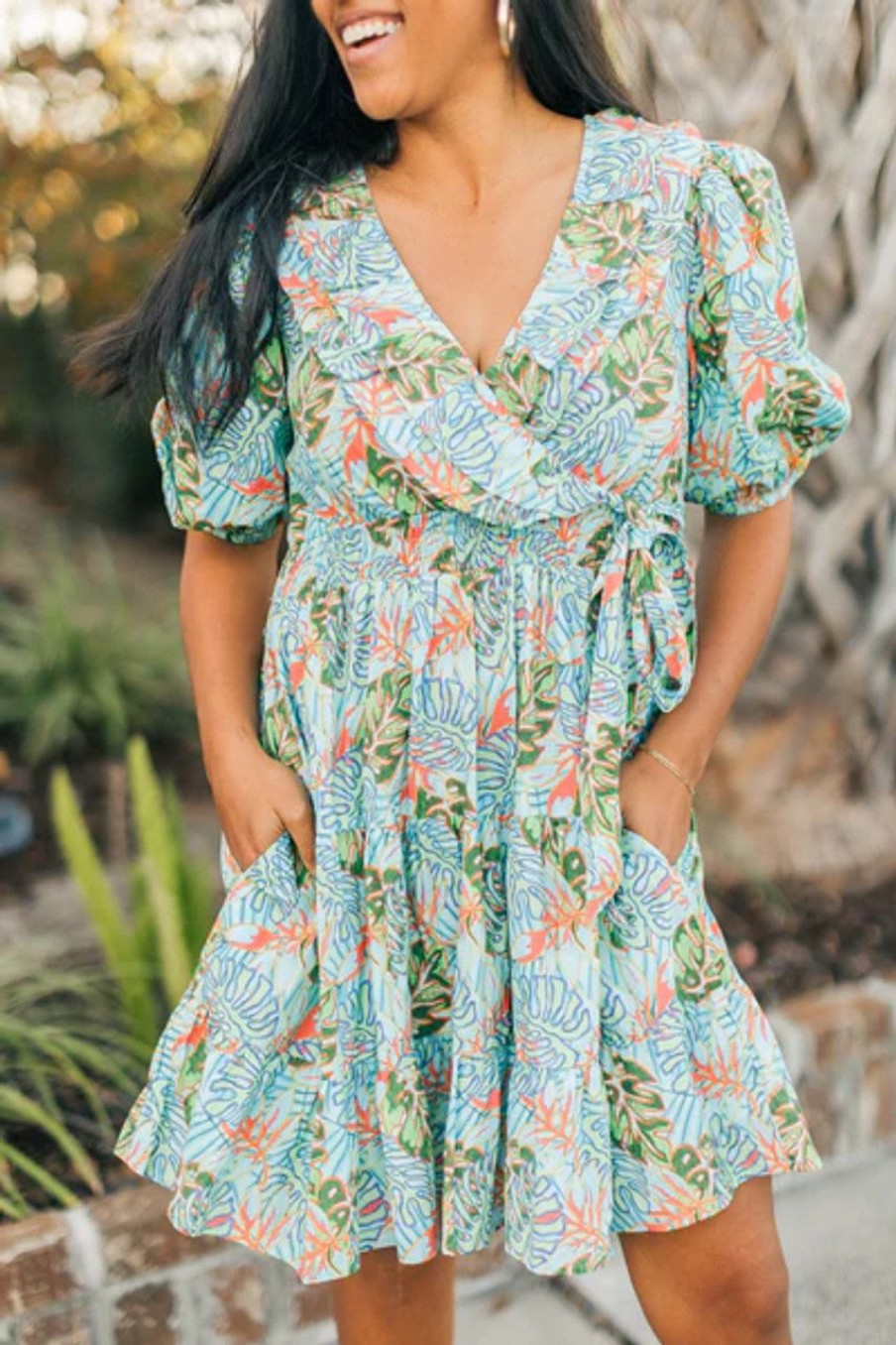 Clothing Victoria Dunn | Marigold By Victoria Dunn Lehua Dress, Hawaiian Surf