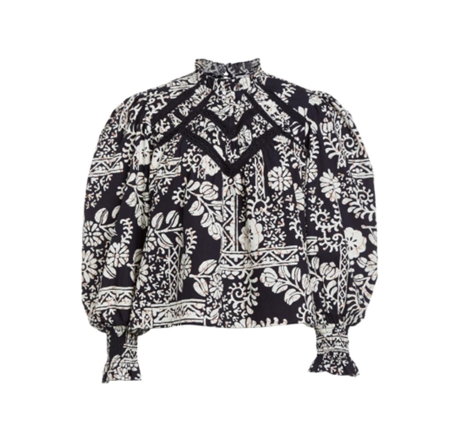 Clothing LOVE THE LABEL | Love The Label Brighton Top, Amaya Print