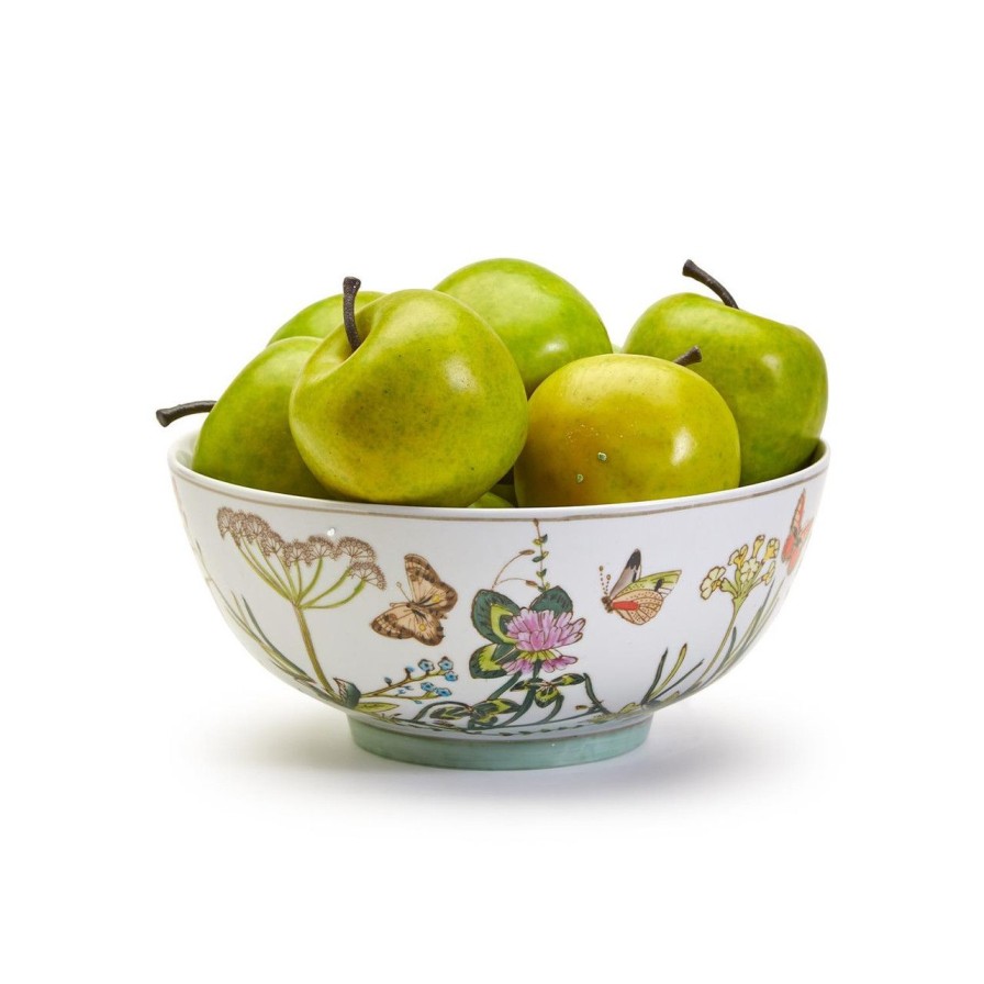 Home & Gifts TWO'S COMPANY | 53831 Butterfly Garden Bowl