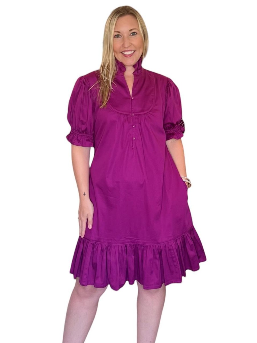 Clothing S'edge | S'Edge Erin Dress, Plum