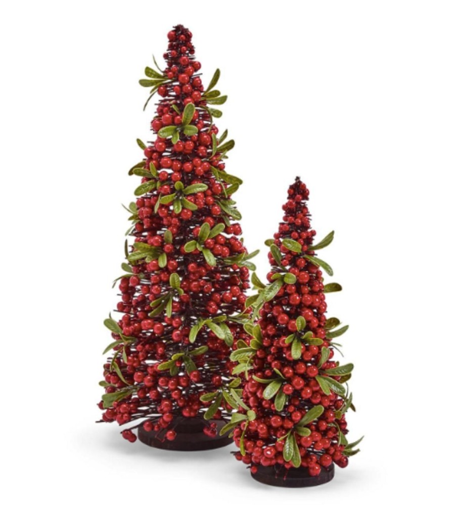 Home & Gifts TWO'S COMPANY | Two'S Company Small Red Berry Christmas Trees