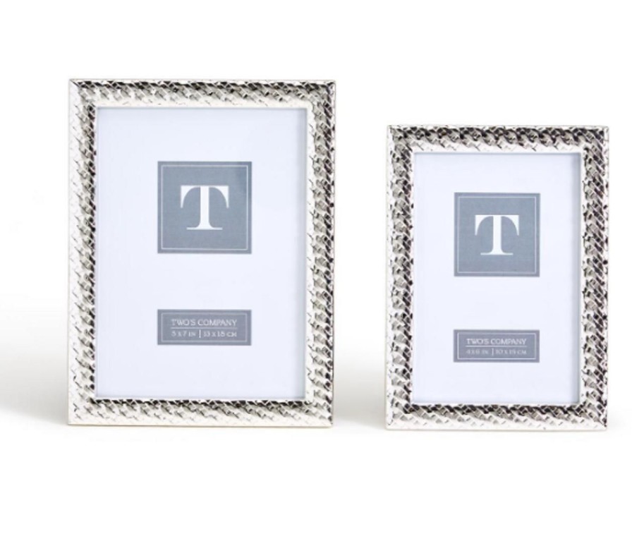 Home & Gifts TWO'S COMPANY | 52662 Large Silver Frame