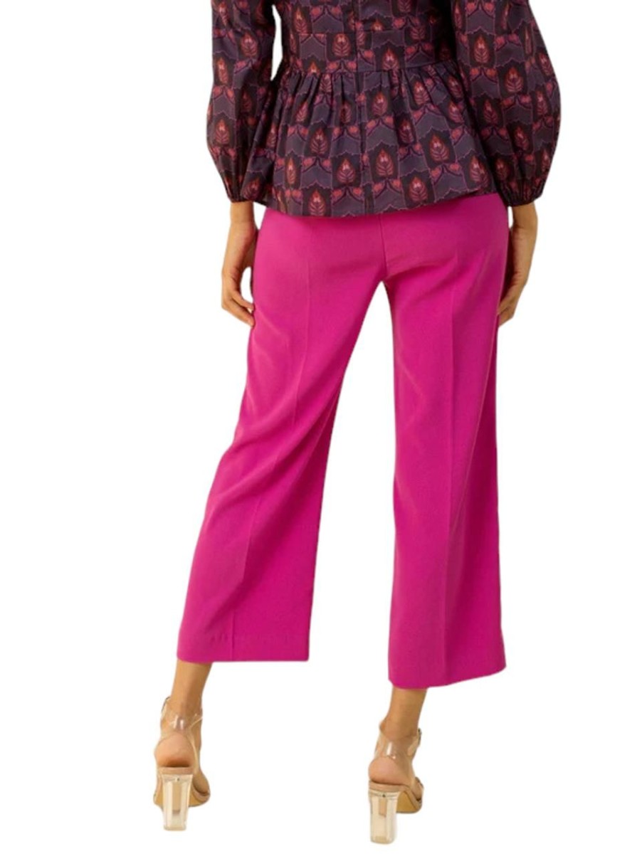 Clothing LAROQUE | Laroque Carson Crop Pants, Magenta