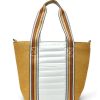 Accessories Think Royln | Think Royln Sunset Tote, Dune Raffia/White Patent