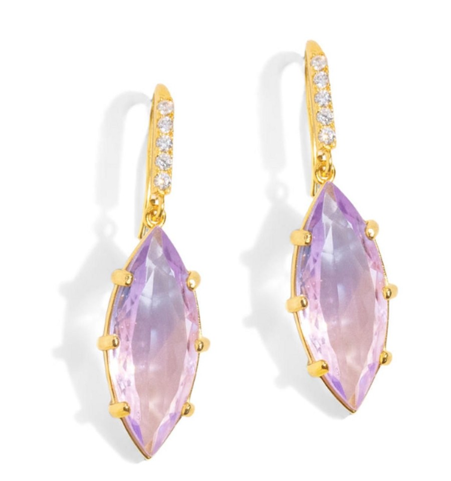 Jewelry LOREN HOPE | Loren Hope Gisele Drop Earrings, Violet