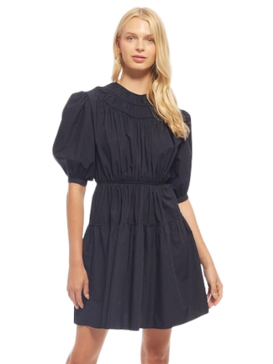 Clothing SHOSHANNA | Drea Dress Navy