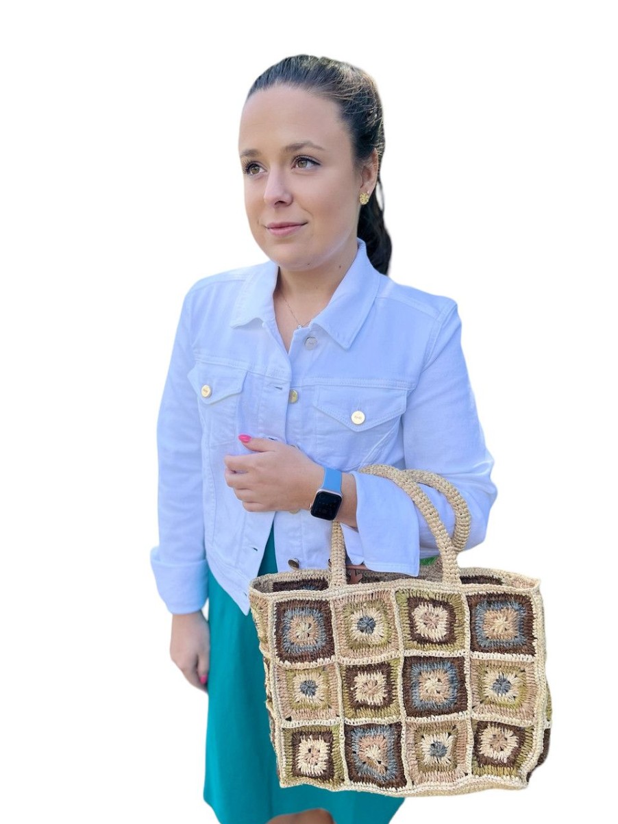 Accessories MANEBI | Sunset Bag Small Granny Natural Mix