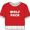 Clothing Ellsworth & Ivey | Ellsworth & Ivey Nc State Short Sleeve Sweater, Red