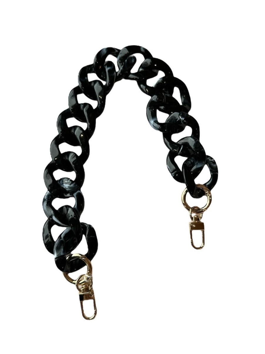 Accessories German Fuentes | German Fuentes Acrylic Chain Strap, Short Black