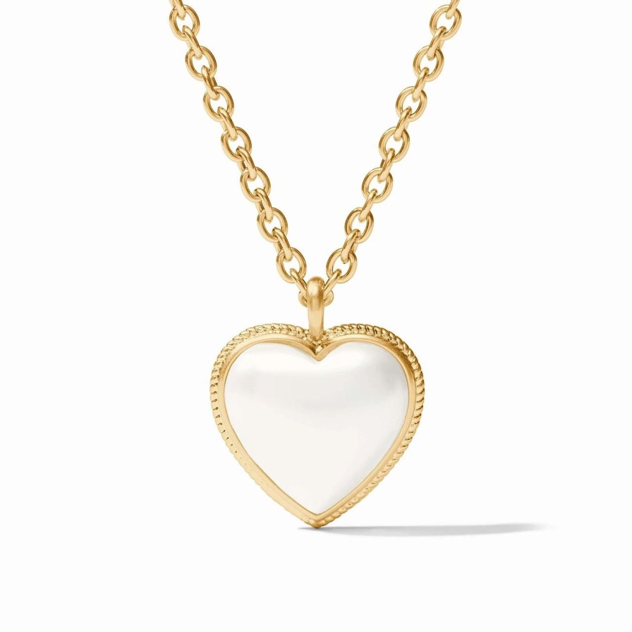 Jewelry JULIE VOS | Julie Vos Heart Pendant, Pearl