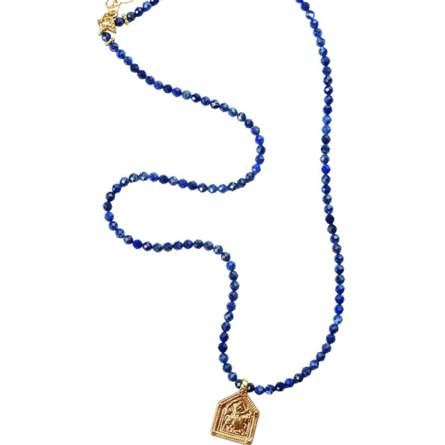 Jewelry WENDY PERRY | Wendy Perry Lapis Amulet Necklace