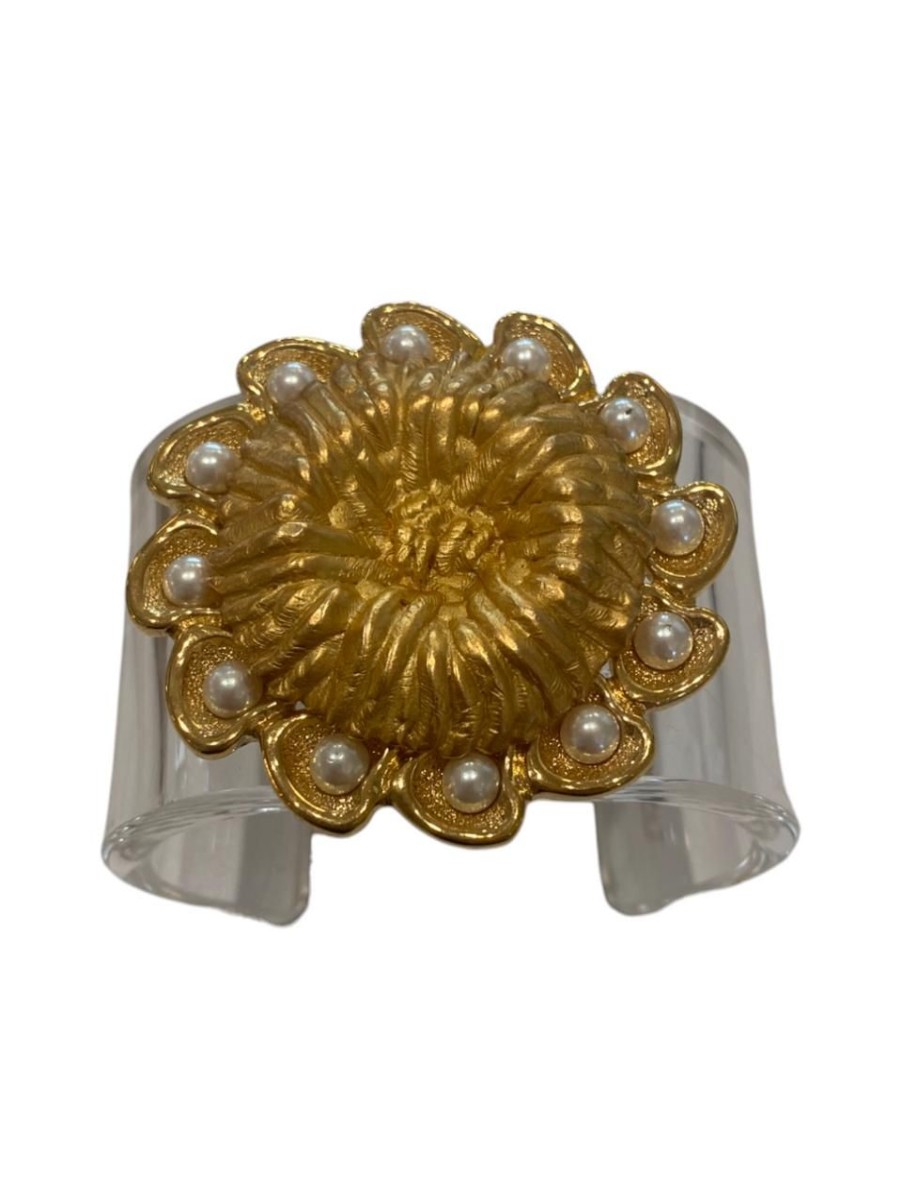 Jewelry Suzanne Early Designs | Suzanne Early Designs Cuff, Pearl Sunflower