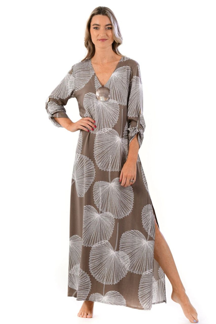 Clothing Walker & Wade | Walker And Wade Seychelles Kaftan, Mocha