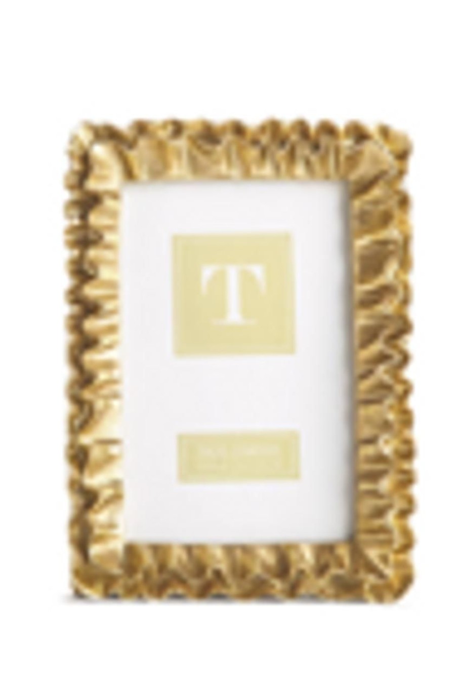 Home & Gifts TWO'S COMPANY | 52265 Small Gold Ruffle Frame