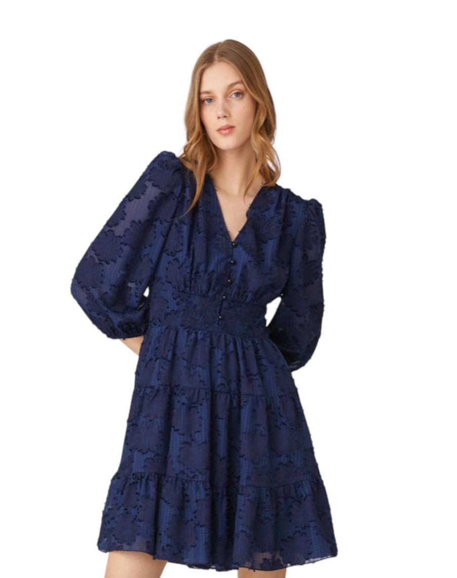 Clothing SHOSHANNA | Shoshanna Nomi Dress, Navy