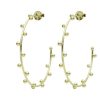 Jewelry SHEILA FAJL | Br3795Shgd Thin Merry Go Round Hoops