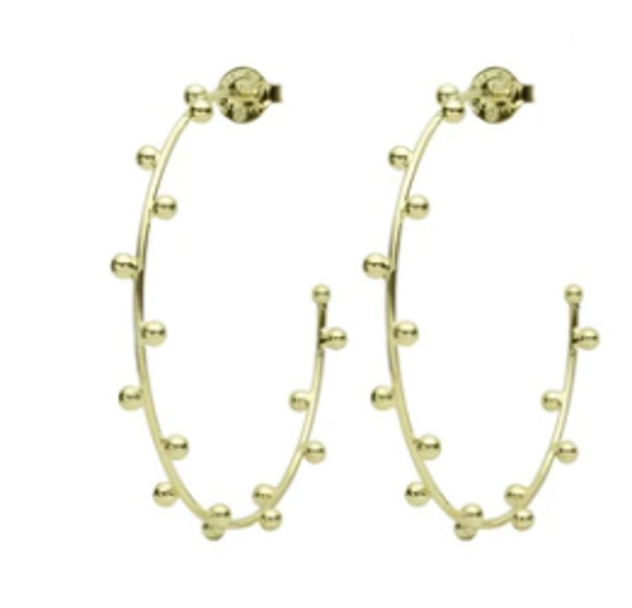 Jewelry SHEILA FAJL | Br3795Shgd Thin Merry Go Round Hoops