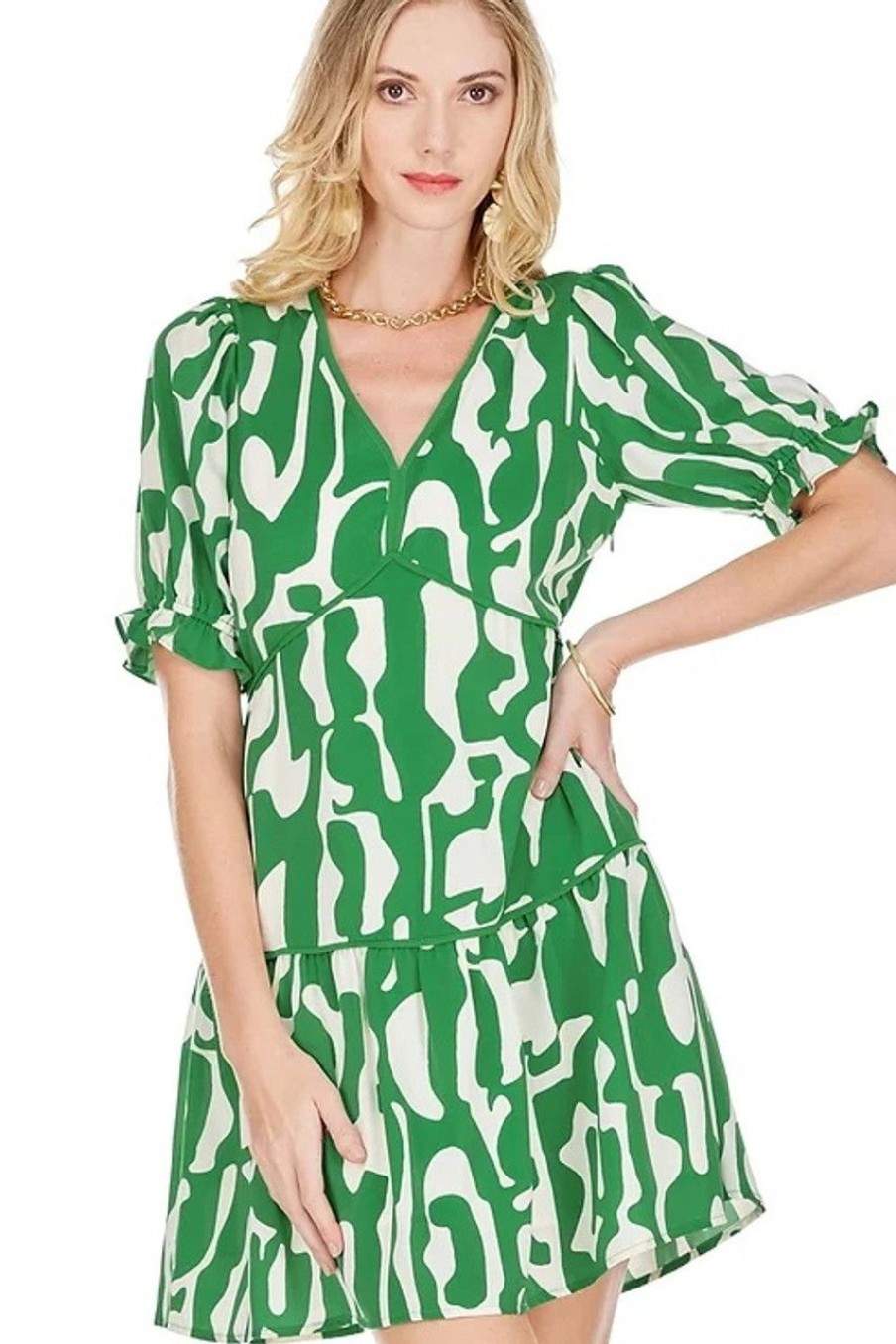 Clothing JADE | Jade Dress, Puzzle Green