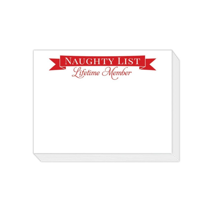 Home & Gifts ROSANNE BECK COLLECTIONS | Rosanne Beck Slab Notepad, Naughty List