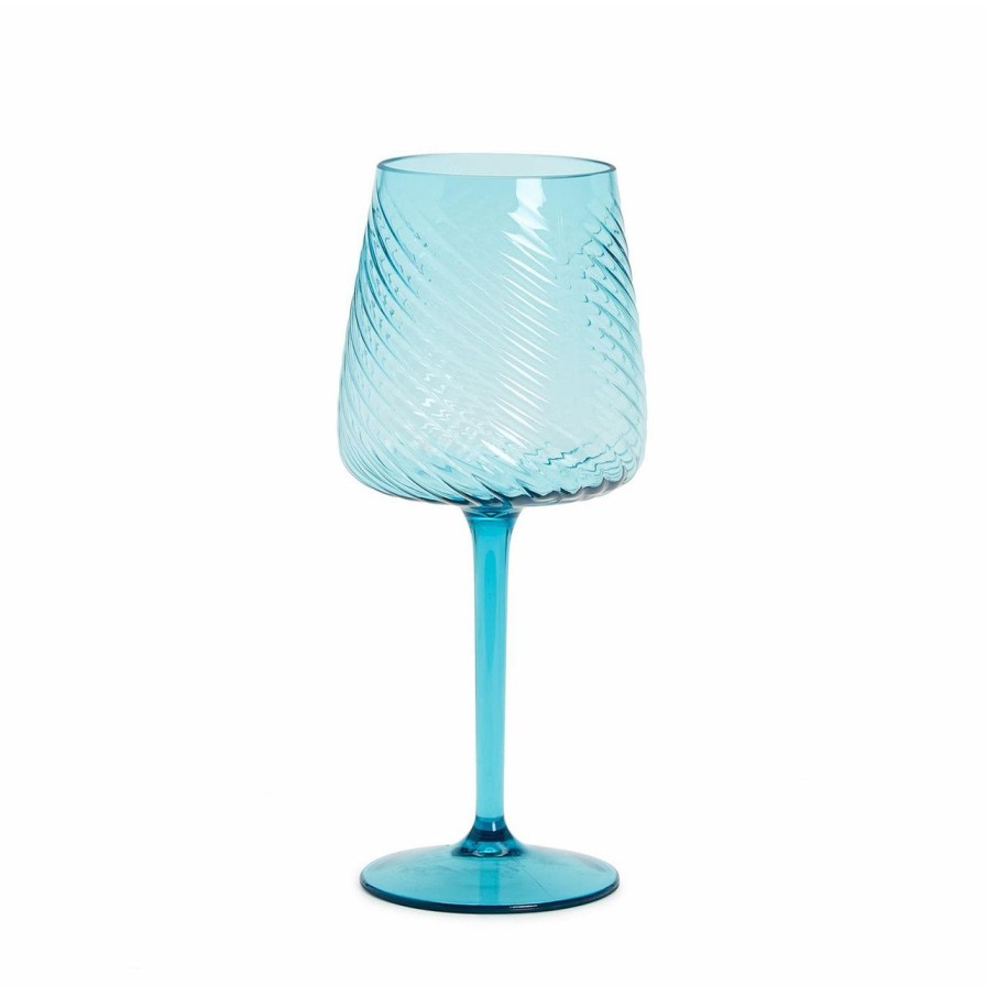 Home & Gifts TWO'S COMPANY | Twos Company Spiricle Sea Foam Wine Glass