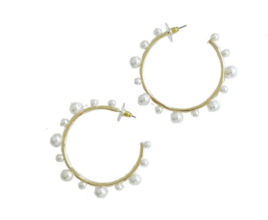 Jewelry Nicola Bathie Jewelry | Pearl Hoops