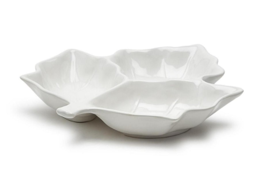 Home & Gifts TWO'S COMPANY | Two'S Company Leaf Sectional Dish