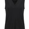 Clothing Joseph Ribkoff | Jospeh Ribkoff V Neck Sleeveless Top, Black