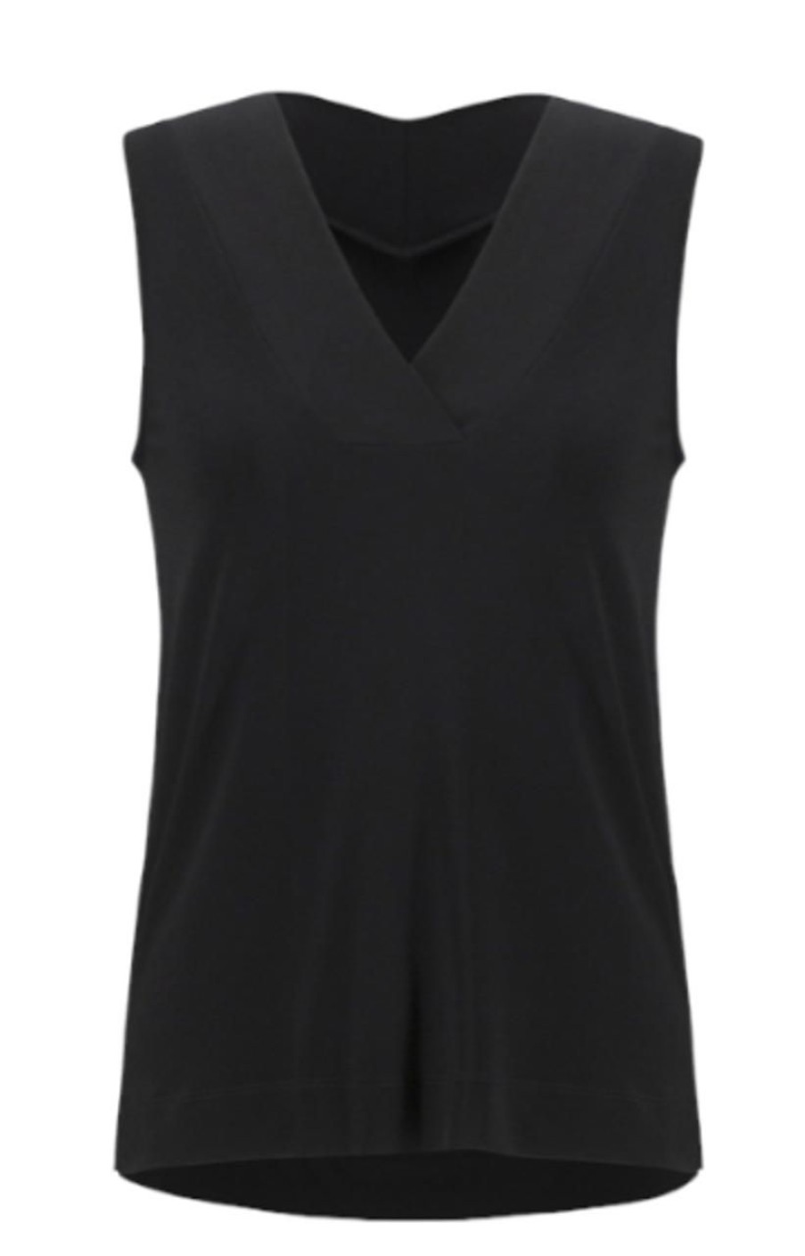 Clothing Joseph Ribkoff | Jospeh Ribkoff V Neck Sleeveless Top, Black