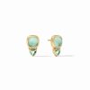 Jewelry JULIE VOS | Julie Vos Aquitaine Duo Stud, Iridescent Aquamarine Blue