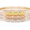 Jewelry BuDhaGirl | Budhagirl Medium Three Queens All Weather Bangles, Clear Crystal