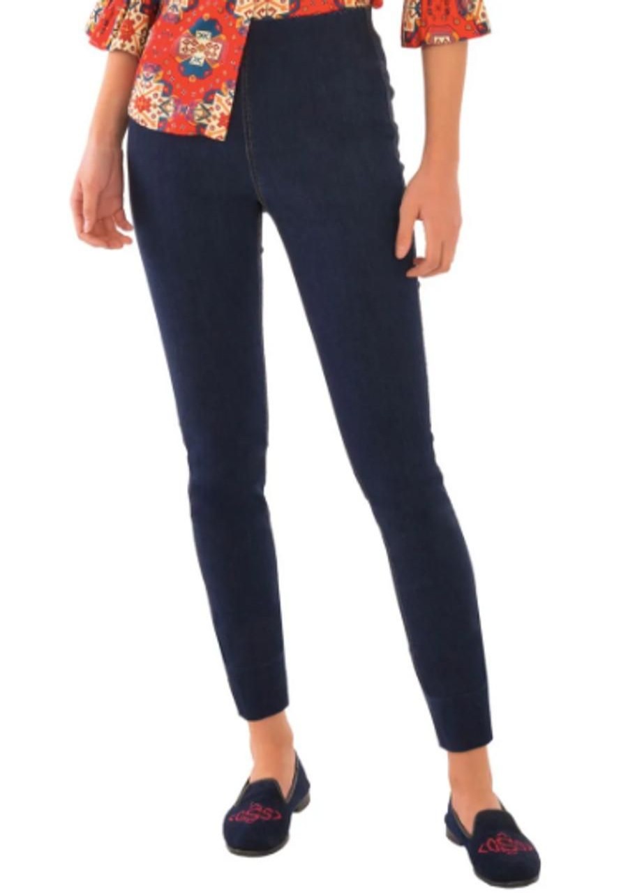 Clothing GRETCHEN SCOTT | Gretchen Scott Gripeless Denim Pull On Pant, Dark Denim