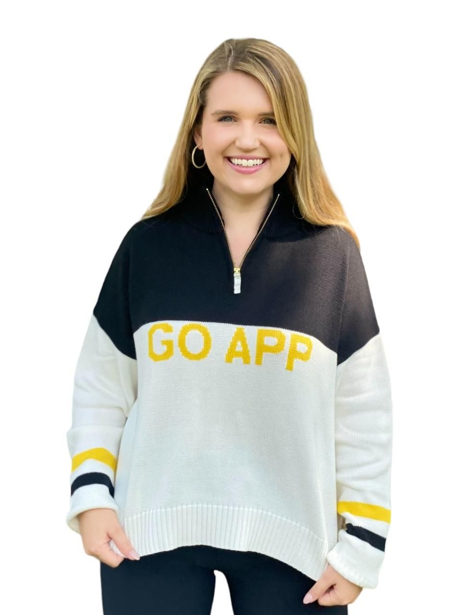 Clothing Ellsworth & Ivey | Ellsworth & Ivey App State Crop 1/4 Zip