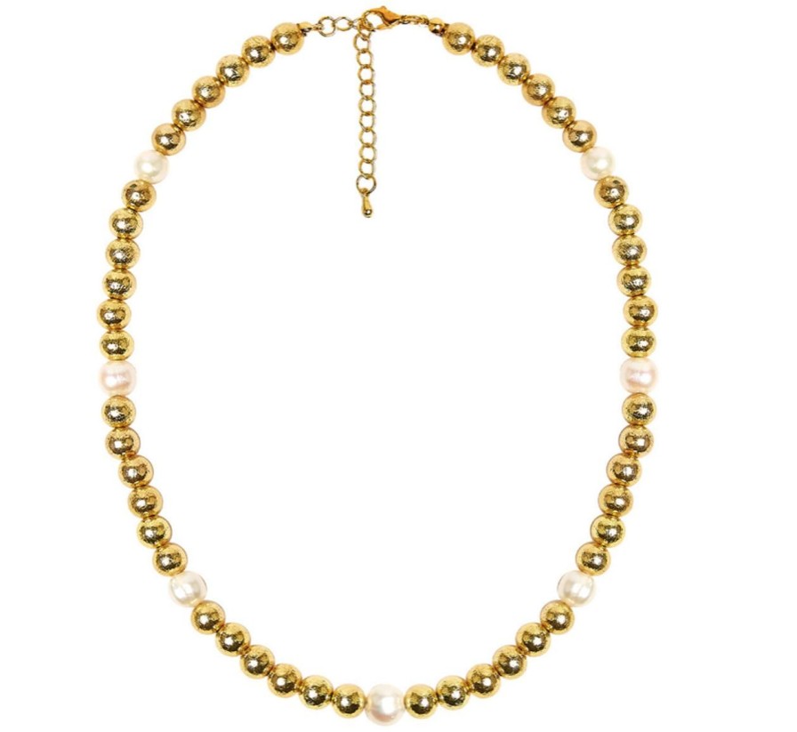 Jewelry LISI LERCH | Diana Necklace - 10Mm Gold & Pearl