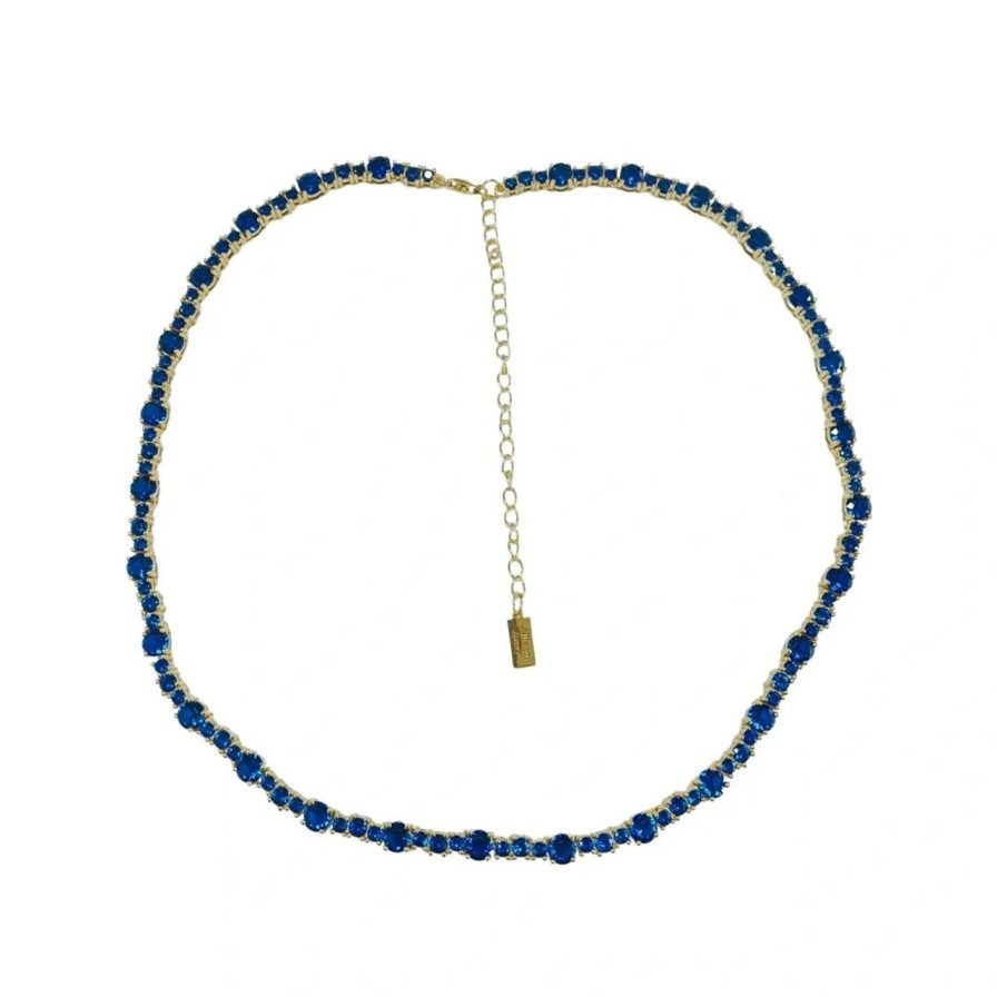 Jewelry Allison Avery | Allison Avery Magic Tennis Chain, Sapphire