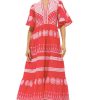 Clothing OLIPHANT | Oliphant Flirty V-Neck Maxi, Soleil Red