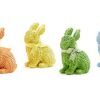 Home & Gifts TWO'S COMPANY | Two'S Company Basket Weave Colorful Bunny