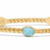 Jewelry JULIE VOS | Julie Vos Nassau Stone Bangle, Iridescent Capri Blue Small