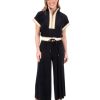 Clothing EMILY MCCARTHY | Emily Mccarthy Teddy Crop Trouser, Black