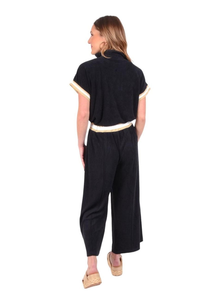 Clothing EMILY MCCARTHY | Emily Mccarthy Teddy Crop Trouser, Black