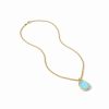 Jewelry JULIE VOS | Julie Vos Nassau Stone Pendant, Iridescent Capri Blue