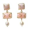 Jewelry WENDY PERRY | Wendy Perry Rose Quartz Georgina Earring