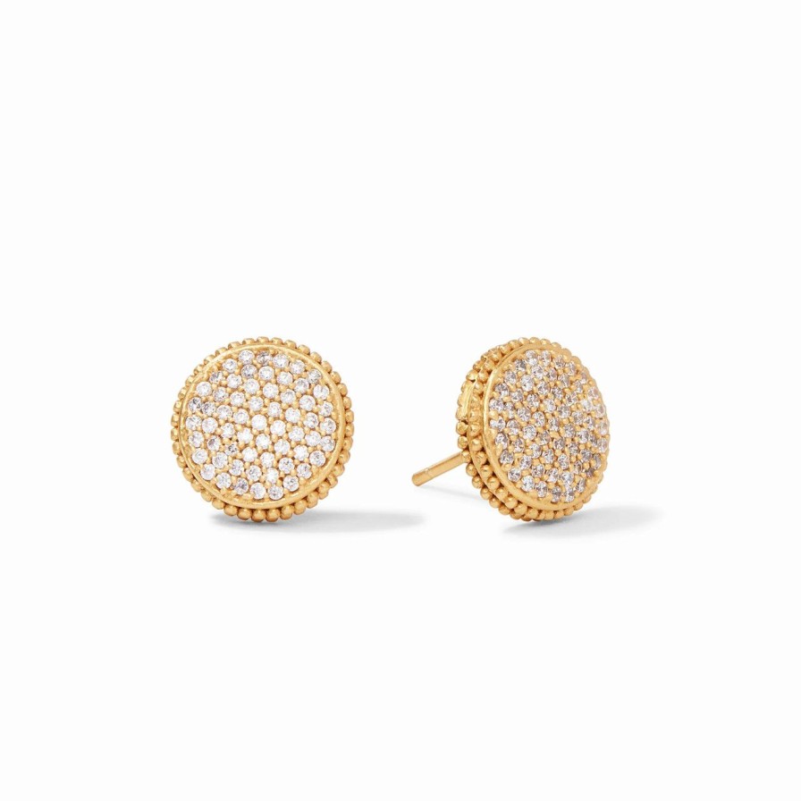 Jewelry JULIE VOS | Julie Vos Fleur De Lis Stud, Cubic Zirconia