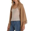 Clothing MINNIE ROSE | Minnie Rose Cashmere Fringe Shawl, Camel