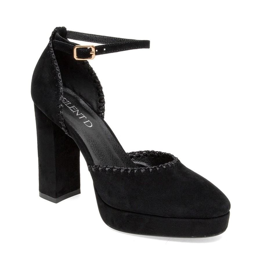 Shoes Silent D | Silent D Addie, Black Suede